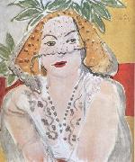 Woman with a Veil (mk35) Henri Matisse
